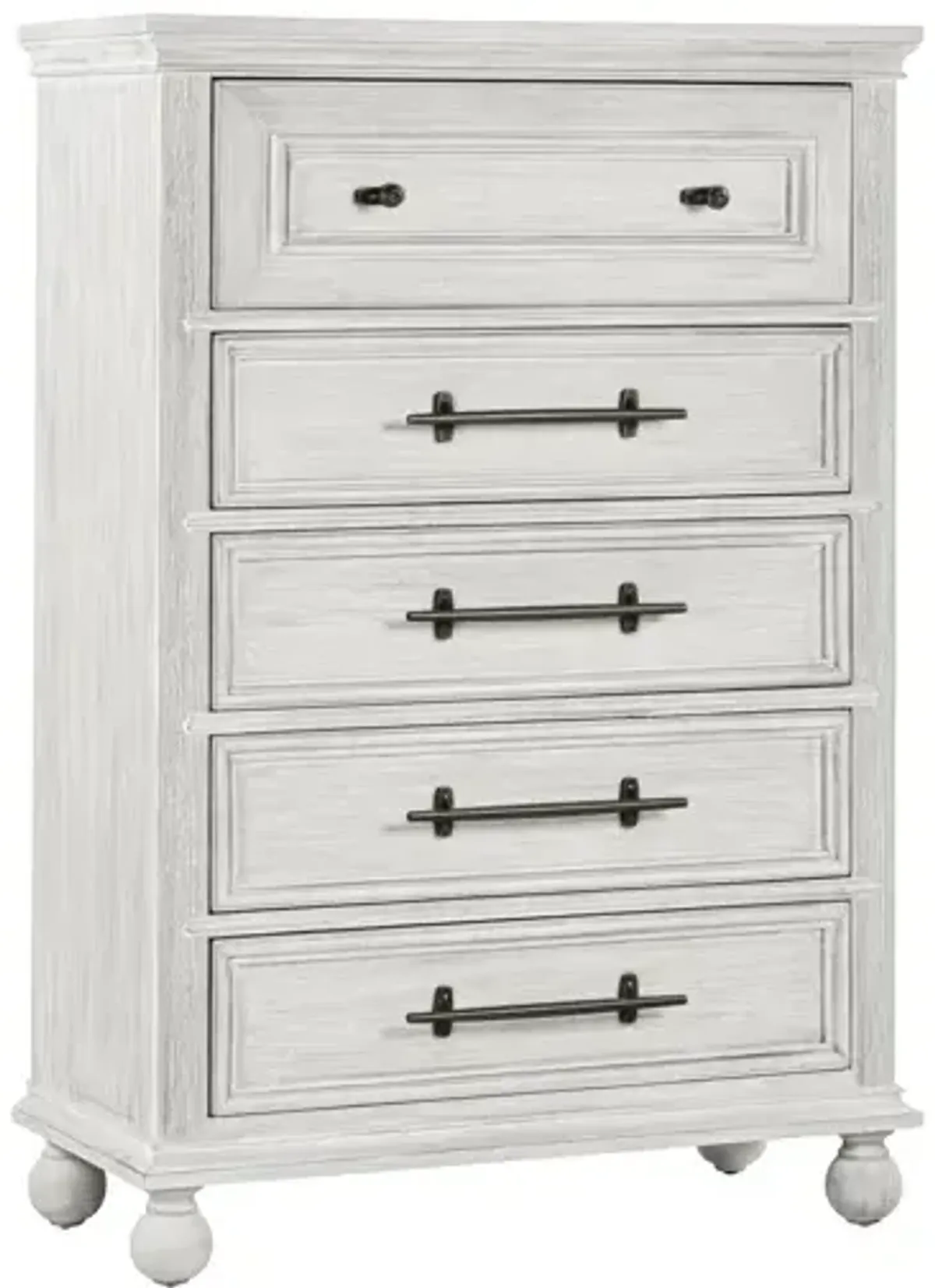 Summerhouse 5 Drawer Chest - Dover White