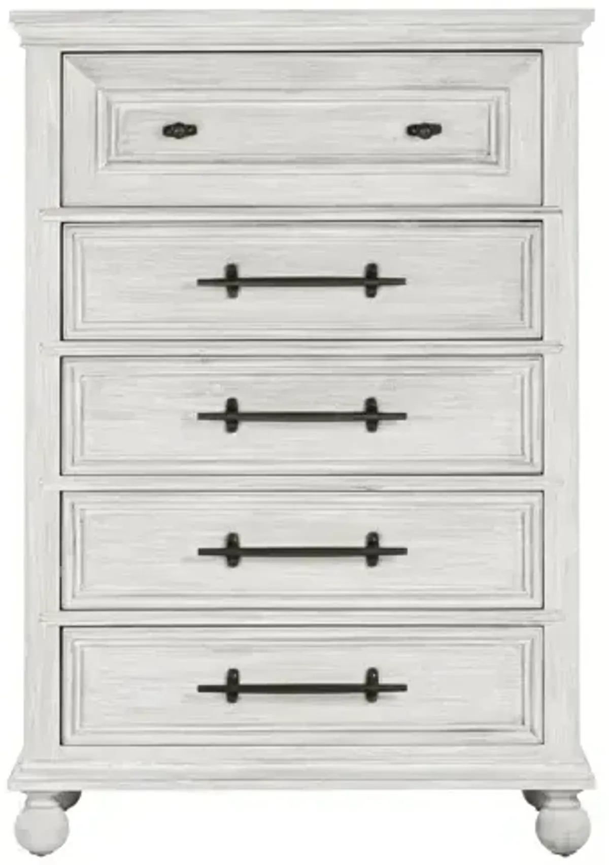 Summerhouse 5 Drawer Chest - Dover White