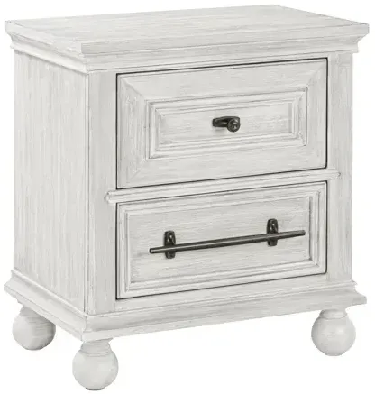 Summerhouse 2 Drawer Nightstand - Dover White