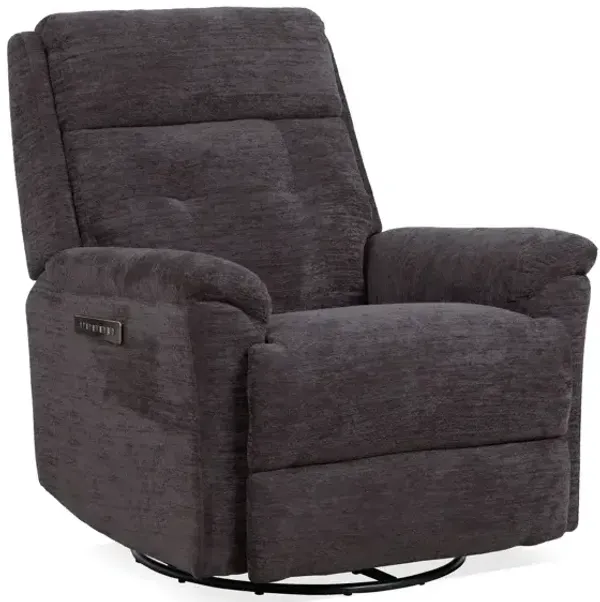 Sophisticated Perfect Match Power Swivel Gliding Recliner with Power Headrest & Lumbar