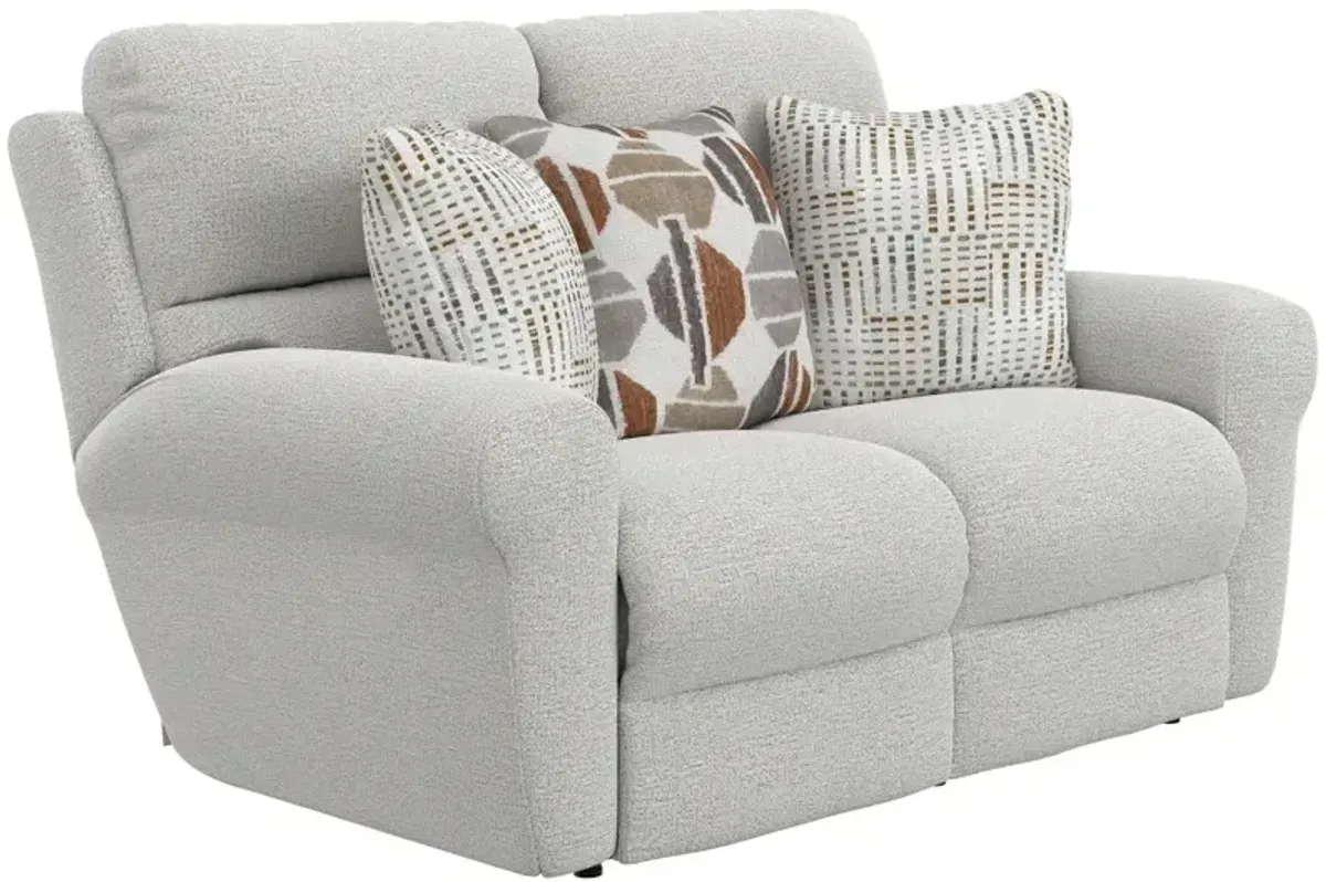 Kellen Power Lay Flat Reclining Loveseat w/Zero Gravity - Ecru