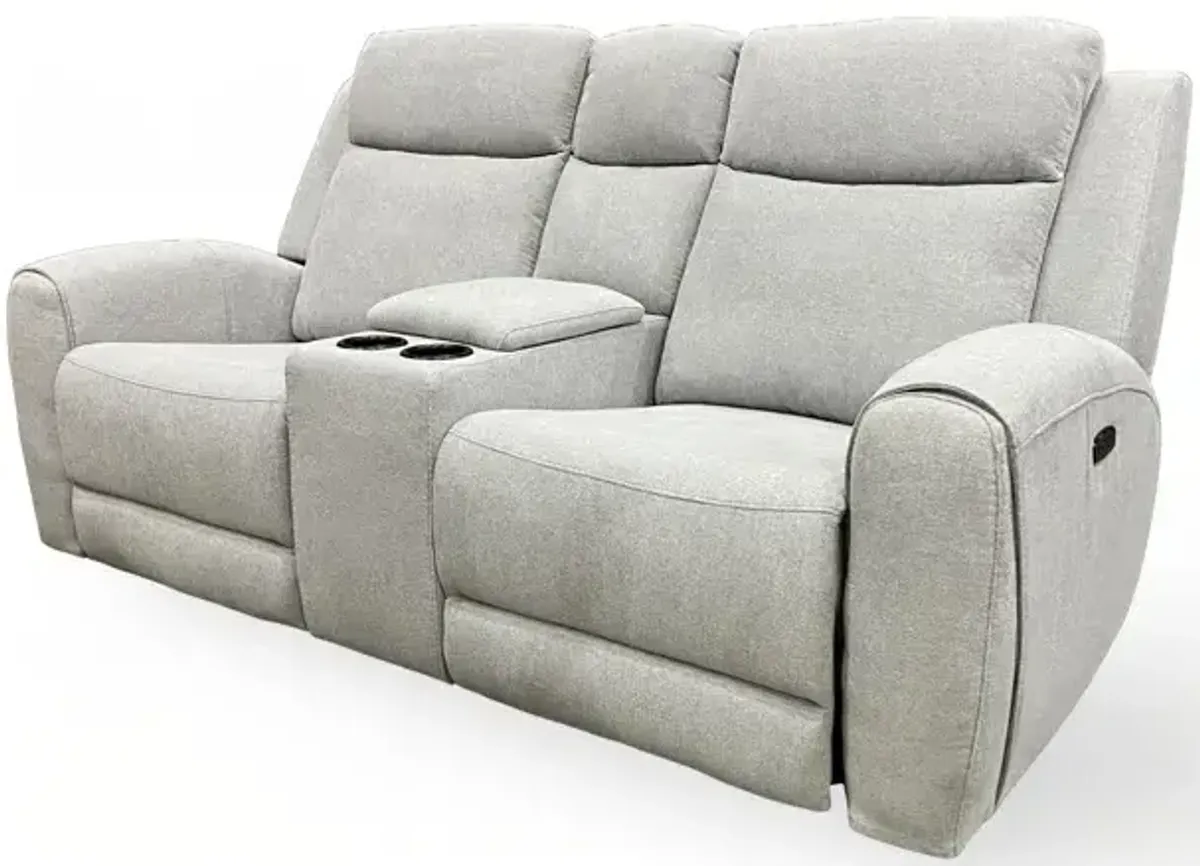 Power Reclining Loveseat w/Console - Bronco Grey