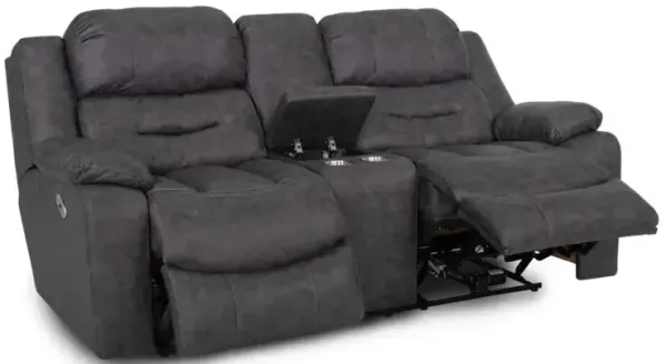 Decker Power Reclining Loveseat w/Integrated USB Port - Easter Slate