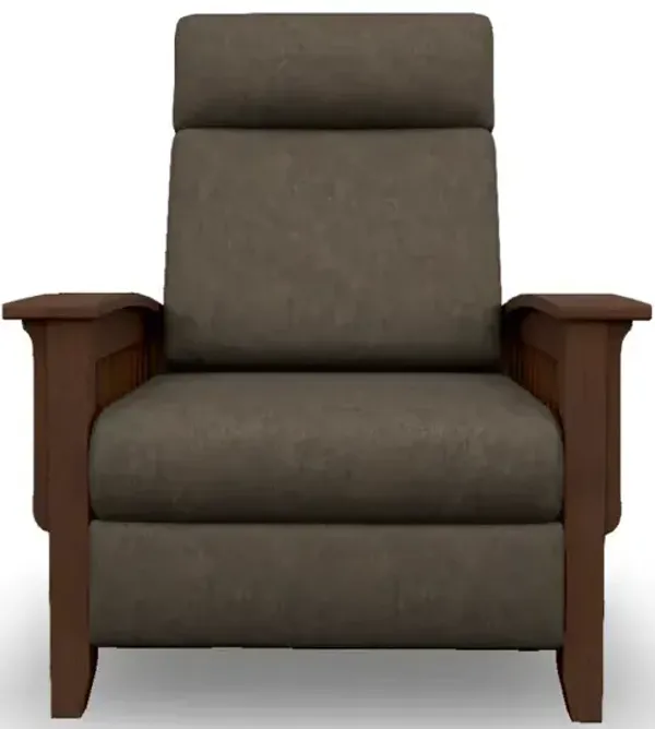Tuscan High Leg Recliner - Distressed Pecan