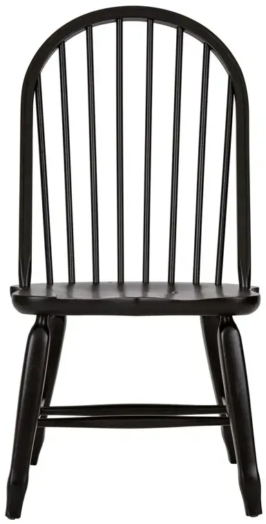 Treasures Bow Back Side Chair - Black