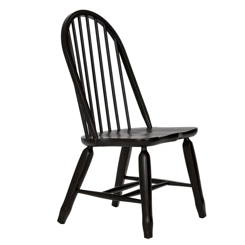 Treasures Bow Back Side Chair - Black