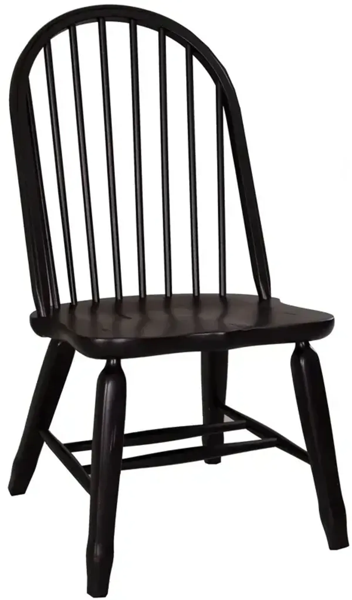 Treasures Bow Back Side Chair - Black