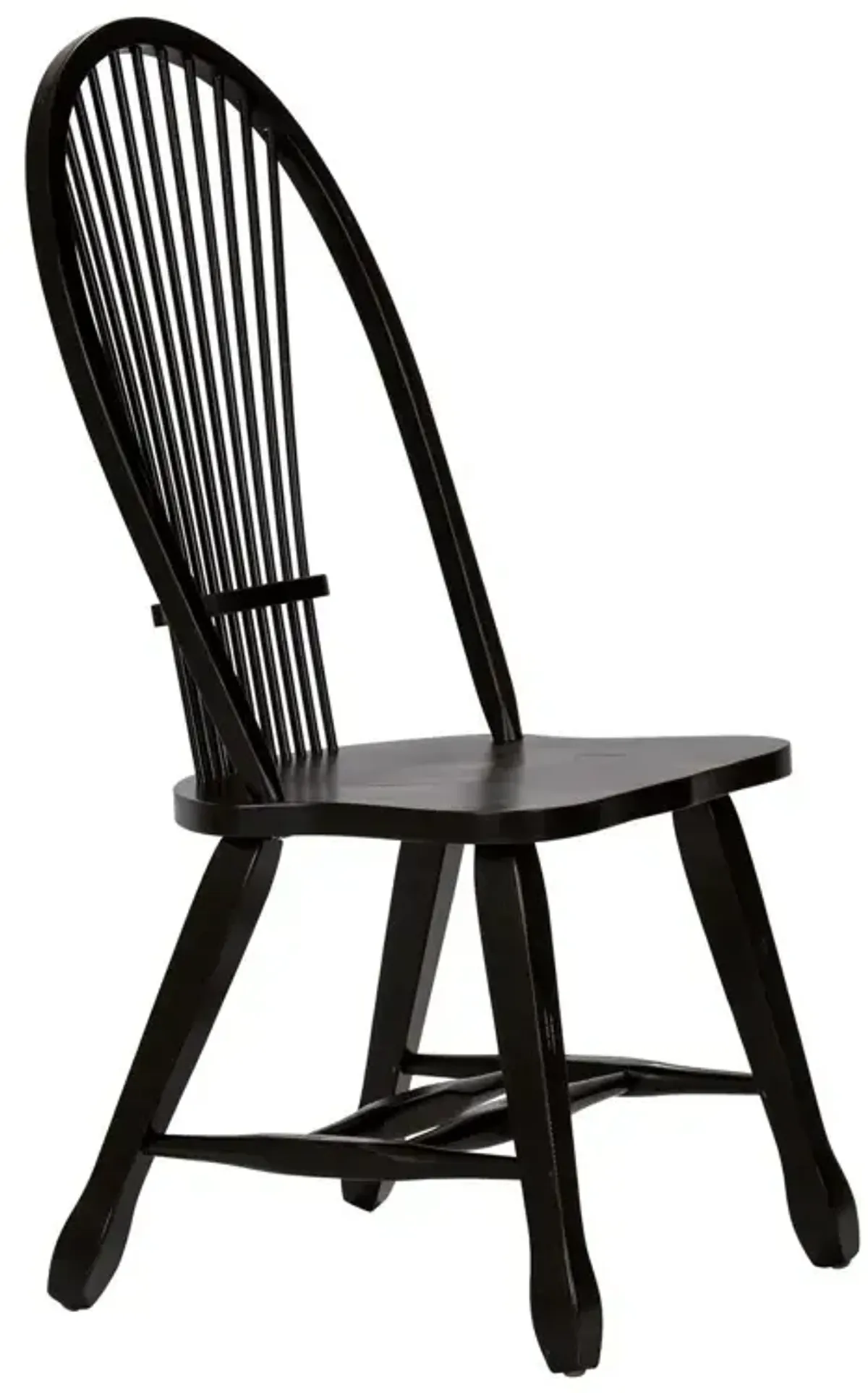 Treasures Sheaf Back Side Chair - Black