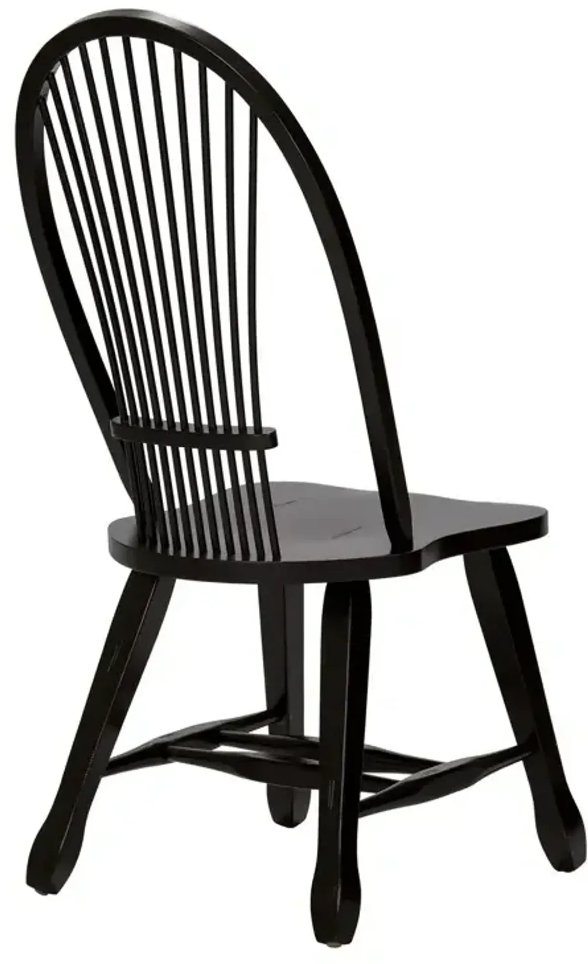 Treasures Sheaf Back Side Chair - Black