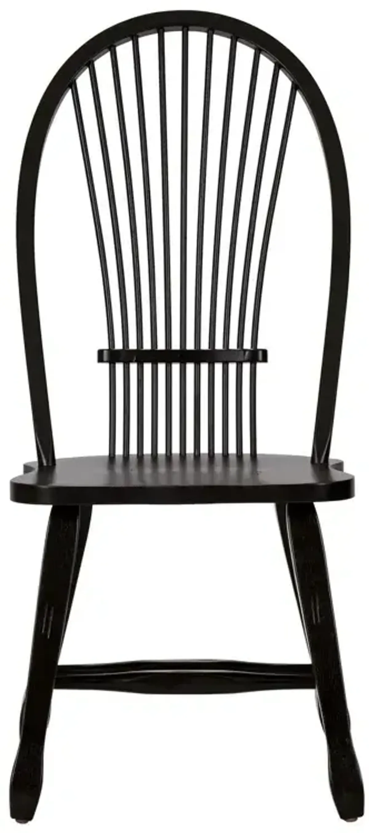 Treasures Sheaf Back Side Chair - Black