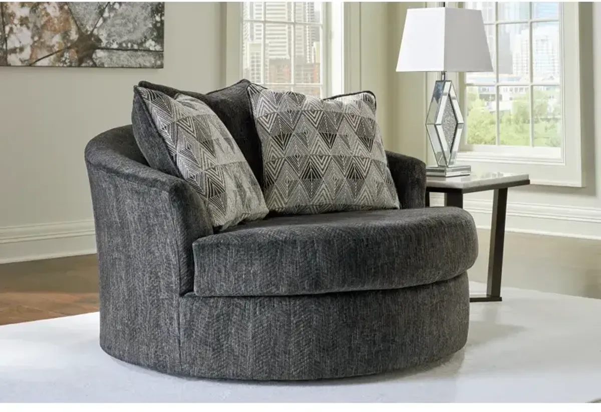 Biddeford Oversized Swivel Accent Chair