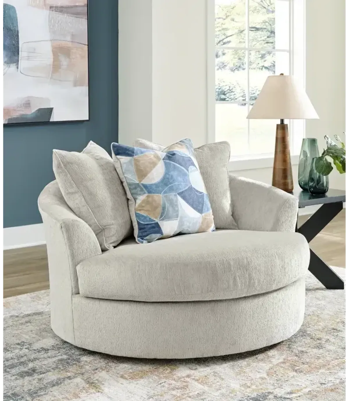 Maxon Place Oversized Swivel Accent Chair