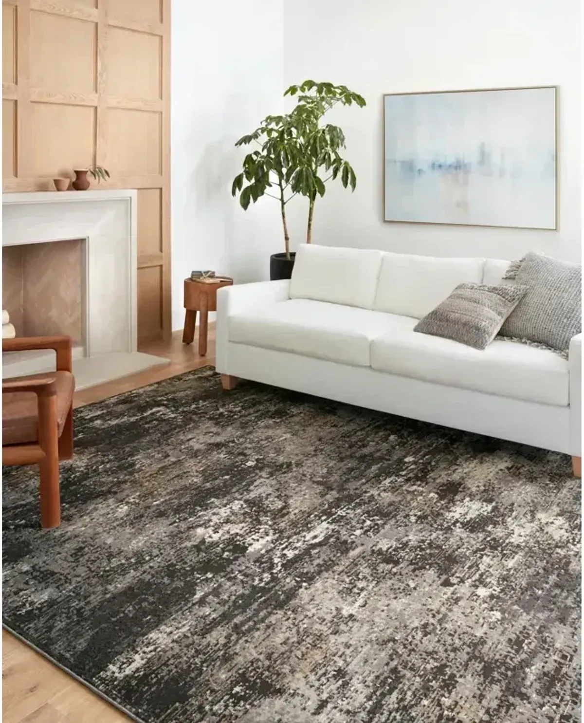 Estelle Charcoal / Granite Rug (6' 7" X 9' 10")