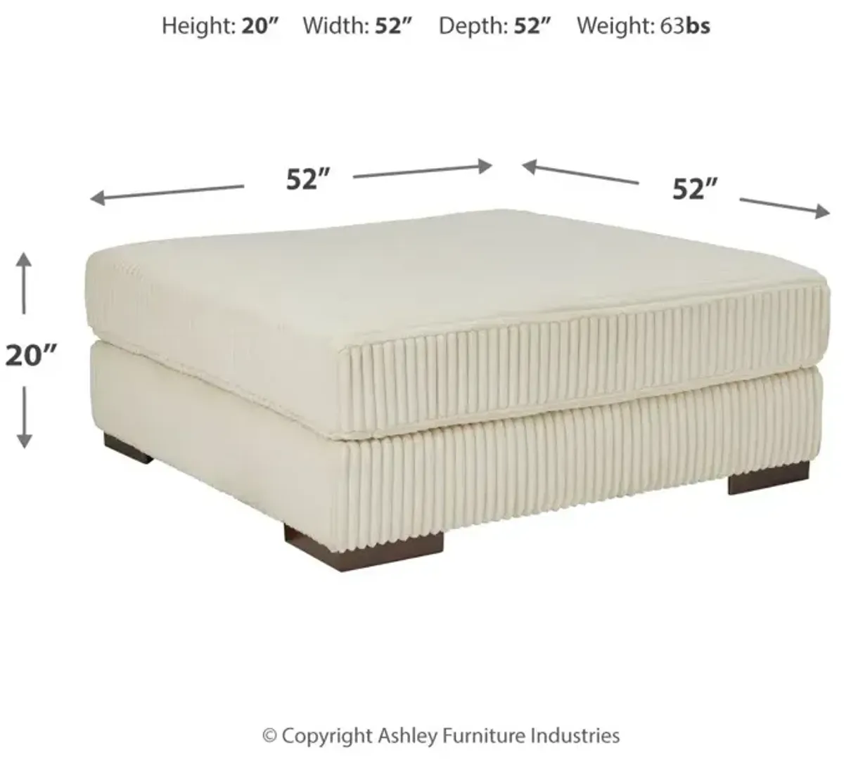 Lindyn Oversized Accent Ottoman