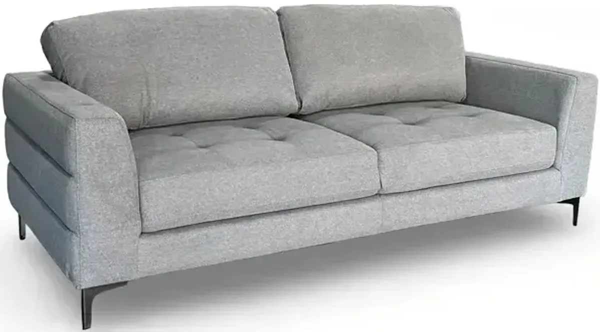 Fuji Sofa - Furiosa Charcoal w/Black Metal Legs