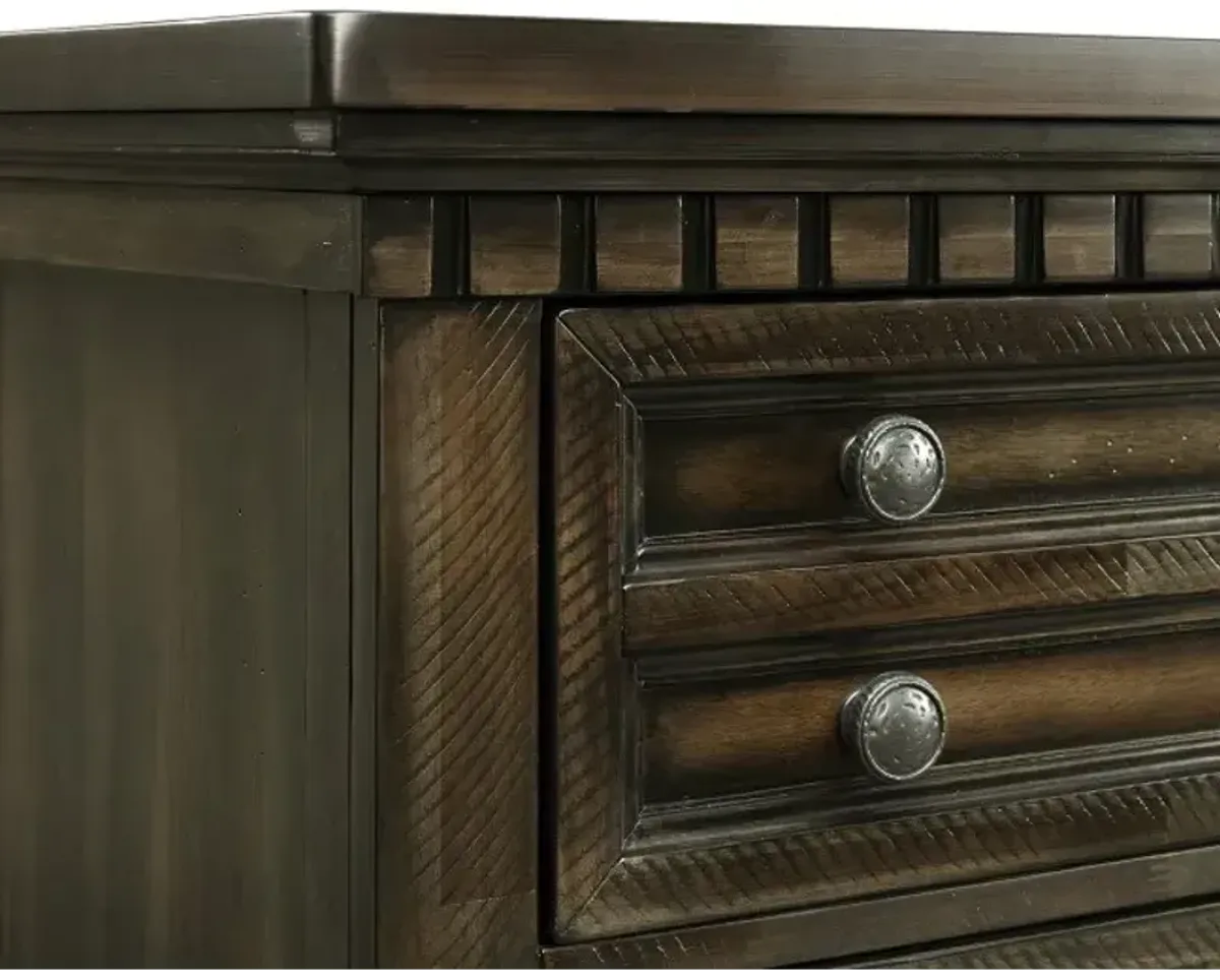 McCoy 7 Drawer Dresser in Charcoal