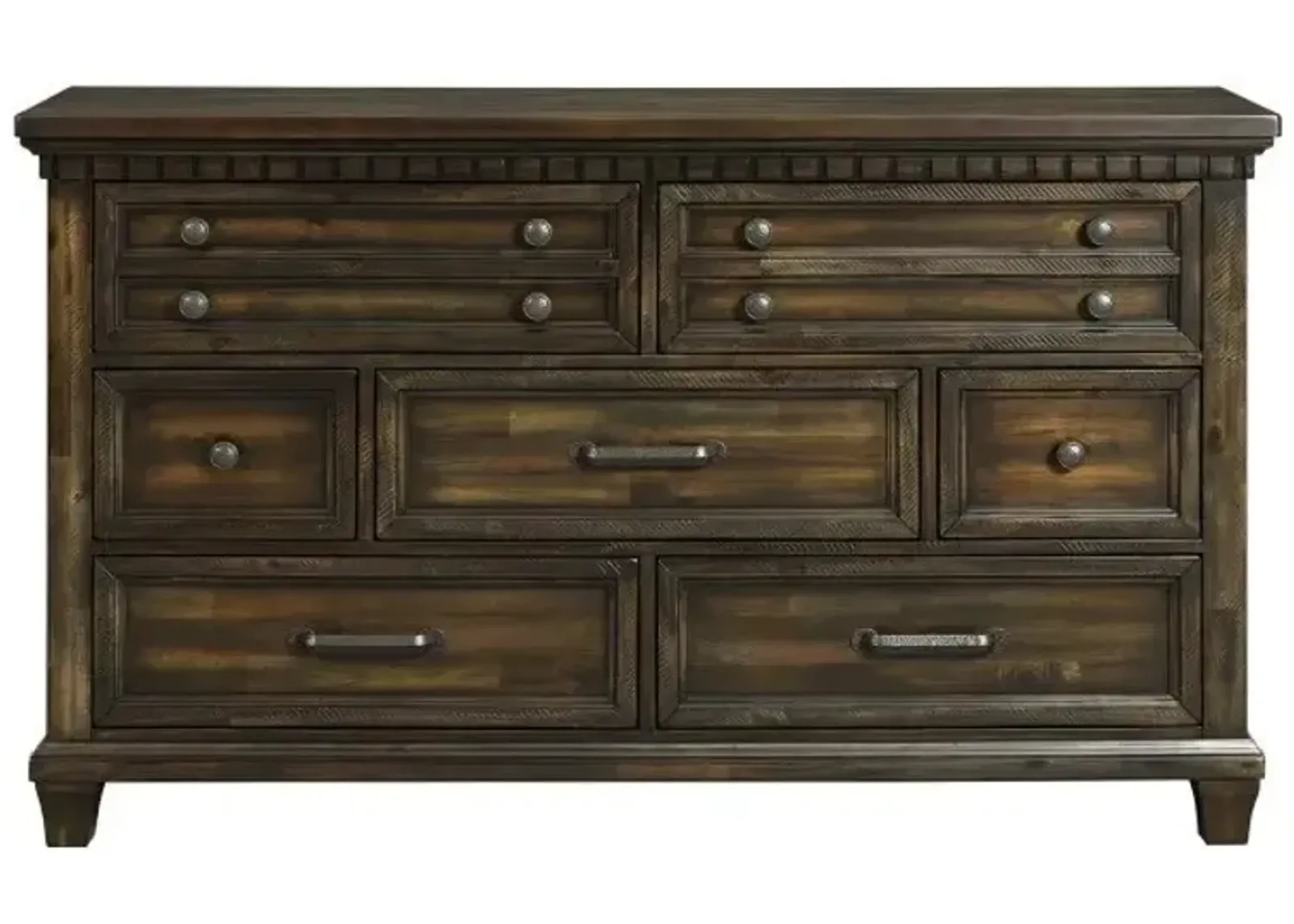 McCoy 7 Drawer Dresser in Charcoal