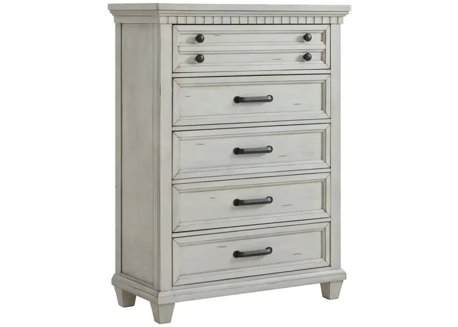 McCoy 5 Drawer Chest in Antique White