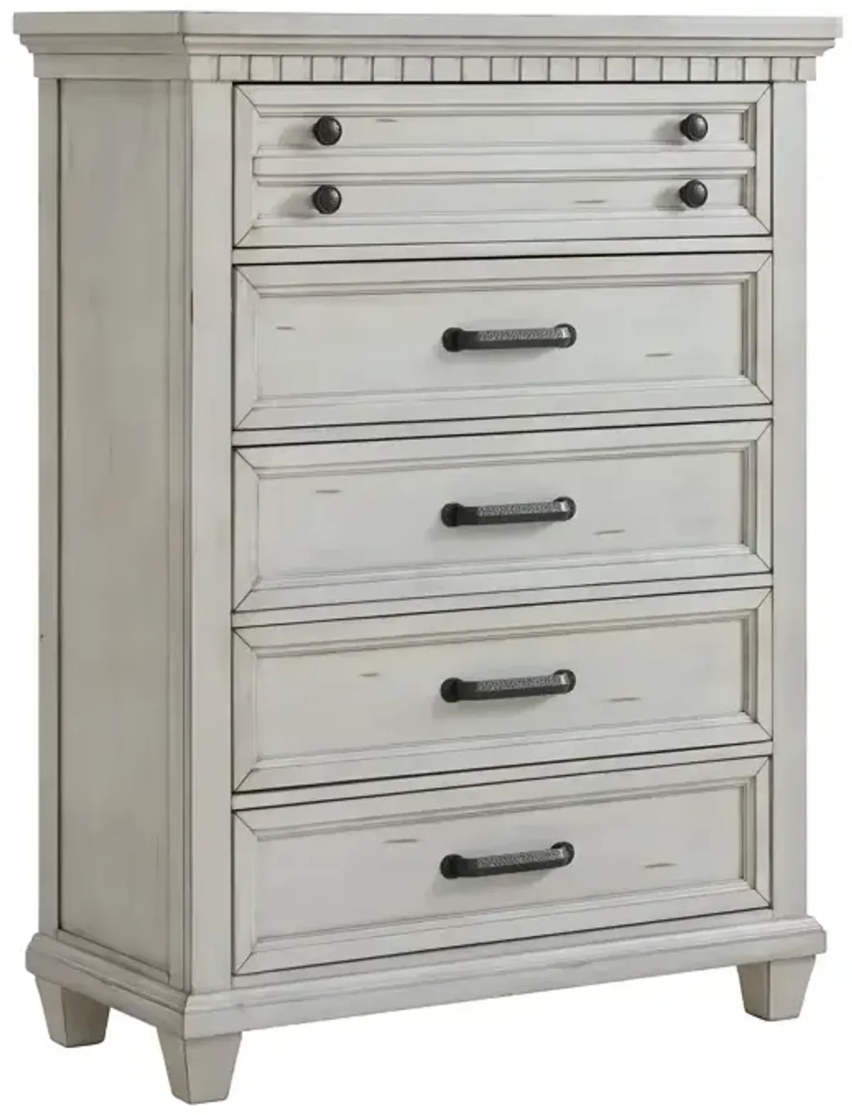 McCoy 5 Drawer Chest in Antique White