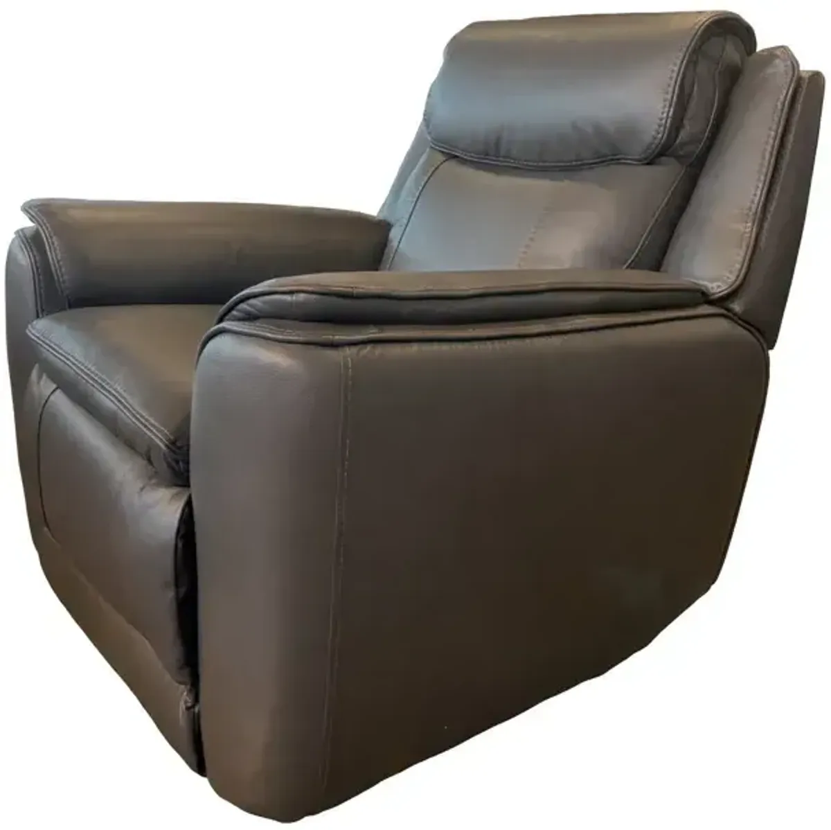 Zero Gravity Power Recliner - Charcoal Leather