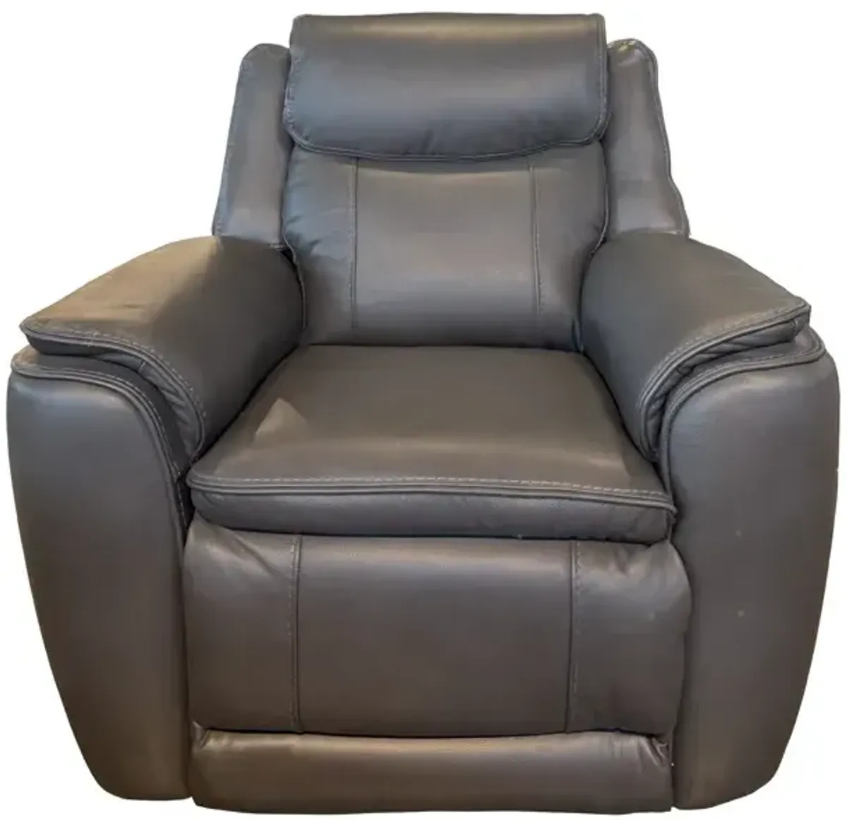 Zero Gravity Power Recliner - Charcoal Leather