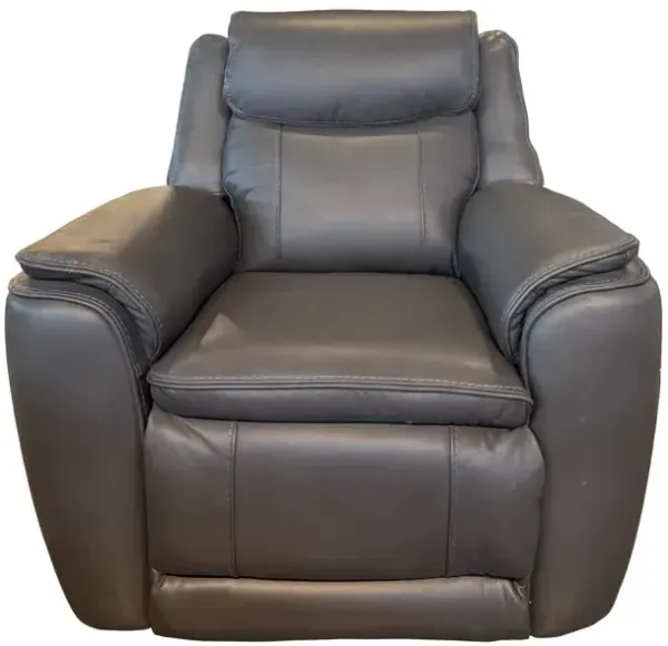 Zero Gravity Power Recliner - Charcoal Leather