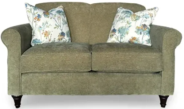 Poplin Olive Upholstered Loveseat