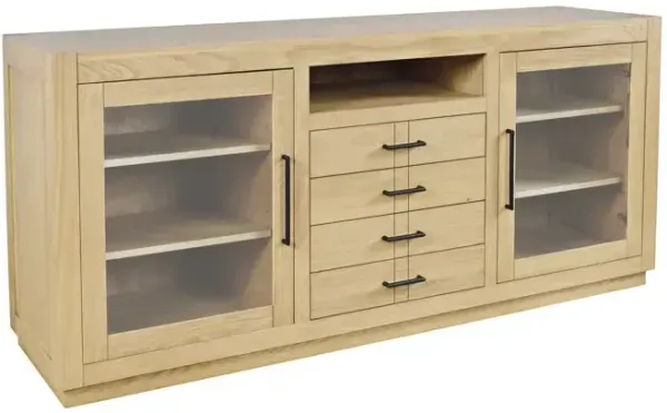 Auburn Hills 70" Contemporary Media Console - Light Oak