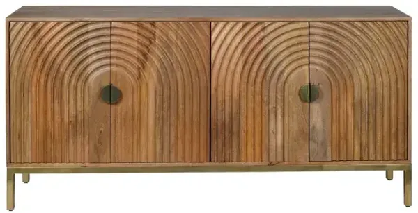 Asher 69 Mid-Century Mango Wood Sideboard