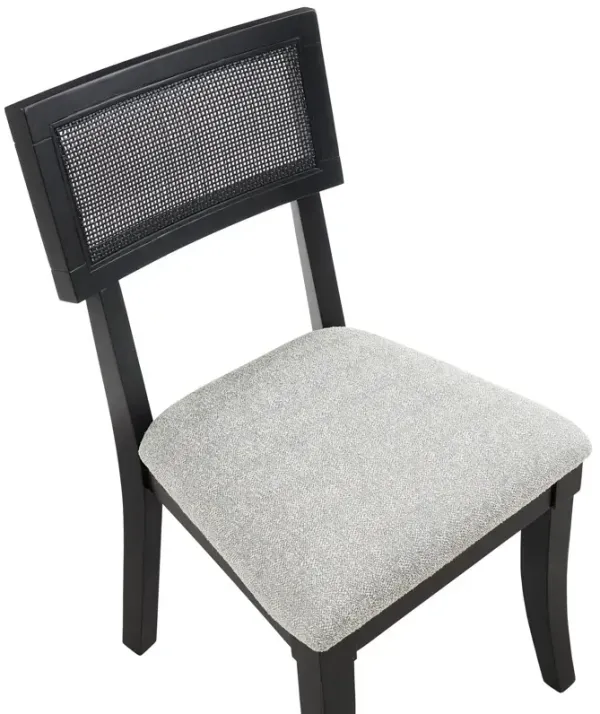 Colvin Black Cane Side Chair
