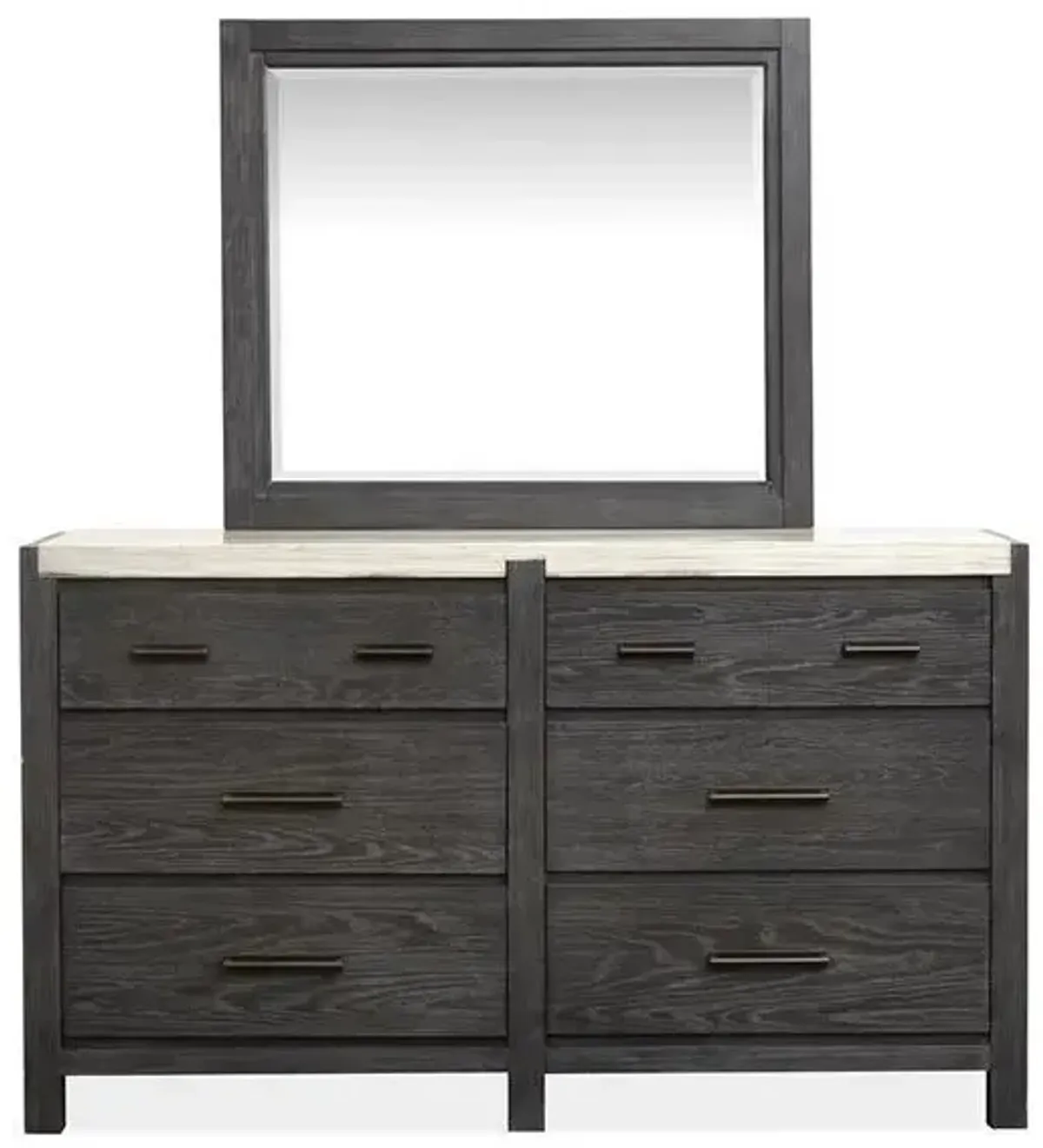 Plum Creek Landscape Mirror - Black