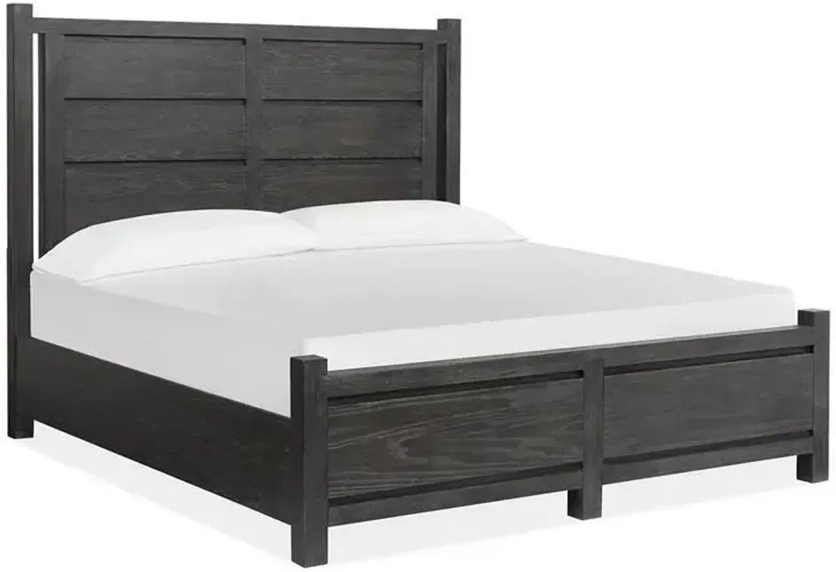 Plum Creek King Panel Bed Headboard - Black