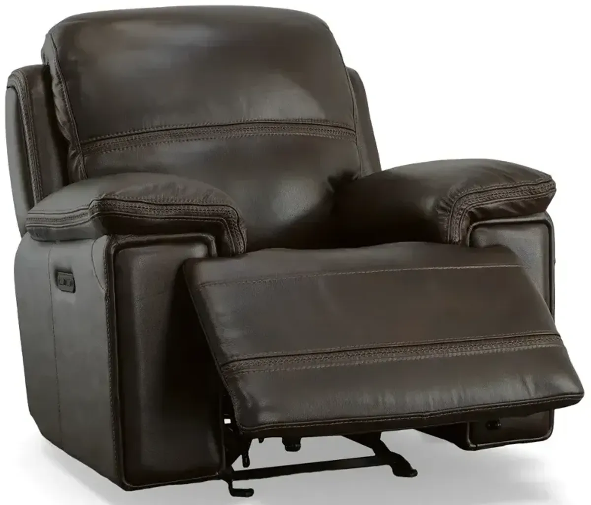 Fenwick Leather Power Gliding Recliner w/Power Headrest