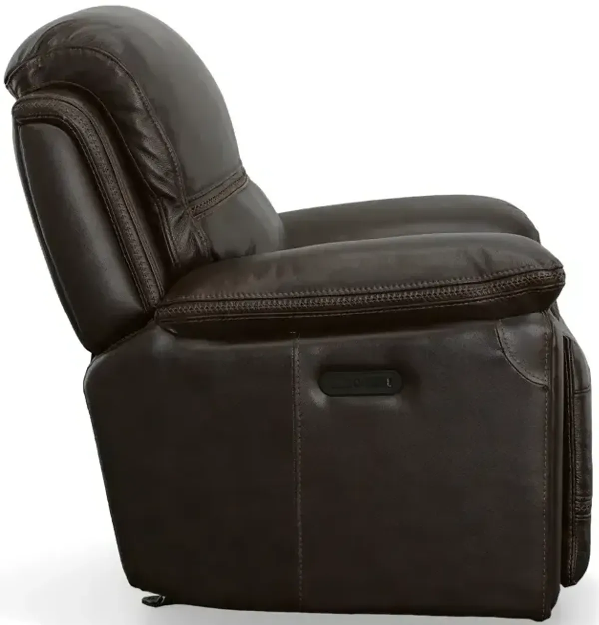 Fenwick Leather Power Gliding Recliner w/Power Headrest