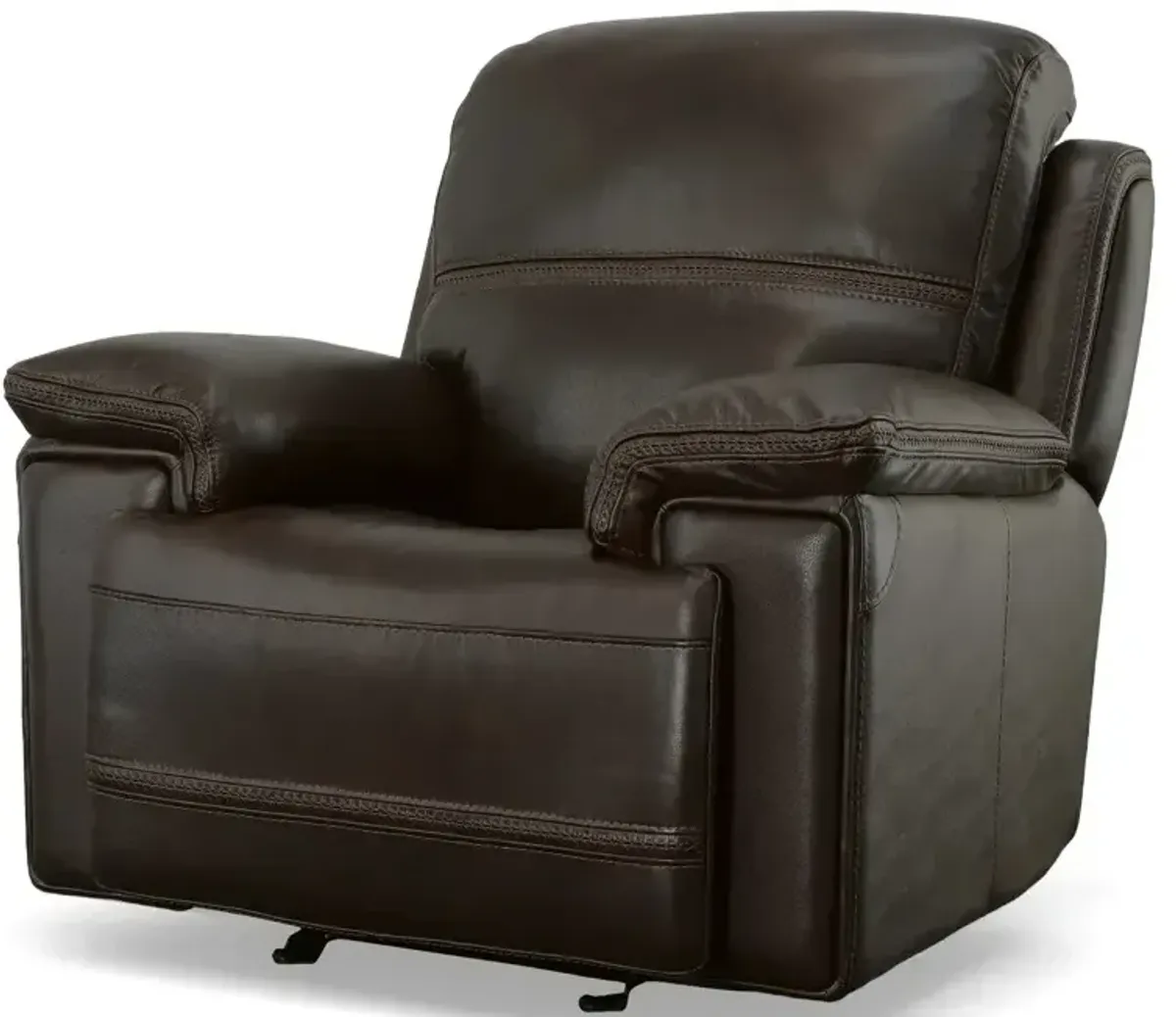 Fenwick Leather Power Gliding Recliner w/Power Headrest