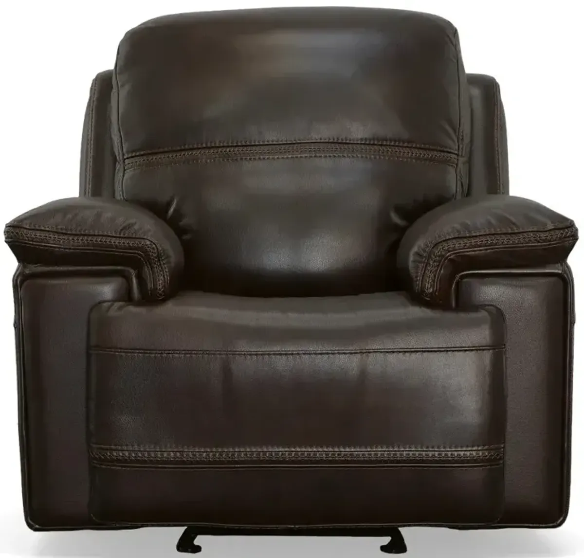 Fenwick Leather Power Gliding Recliner w/Power Headrest