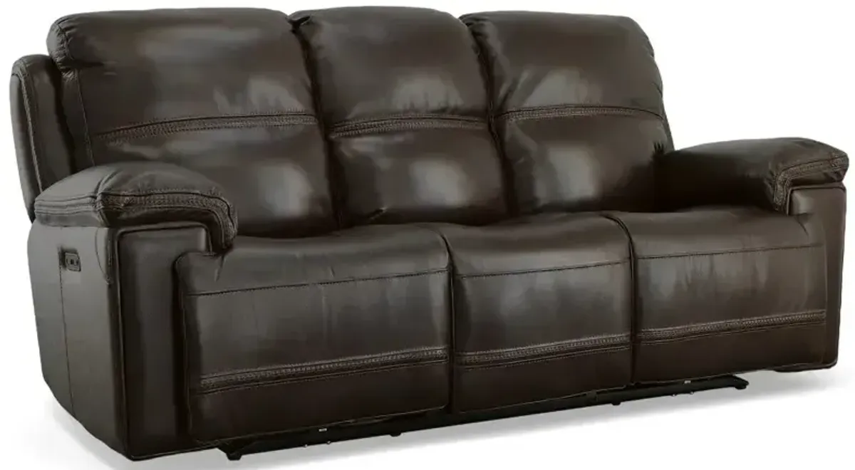 Fenwick Leather Power Reclining Sofa w/ Power Headrests