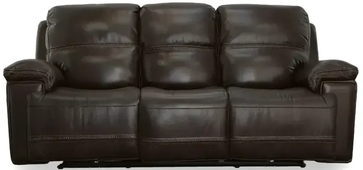 Fenwick Leather Power Reclining Sofa w/ Power Headrests