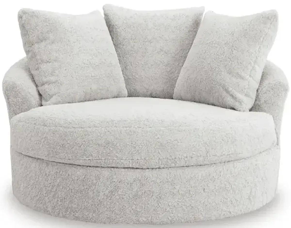 Snodoodle Oversized Swivel Accent Chair