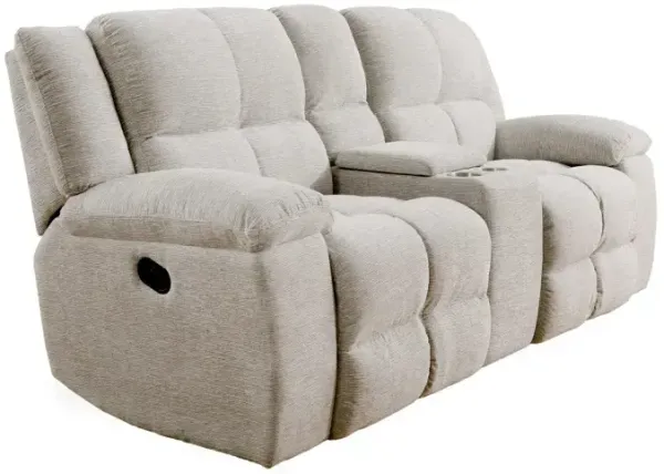 Buster Manual Dual Reclining Console Loveseat - Opal Taupe