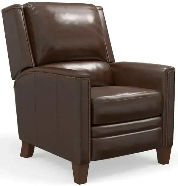 Connor Manual Pushback High Leg Recliner - Espresso