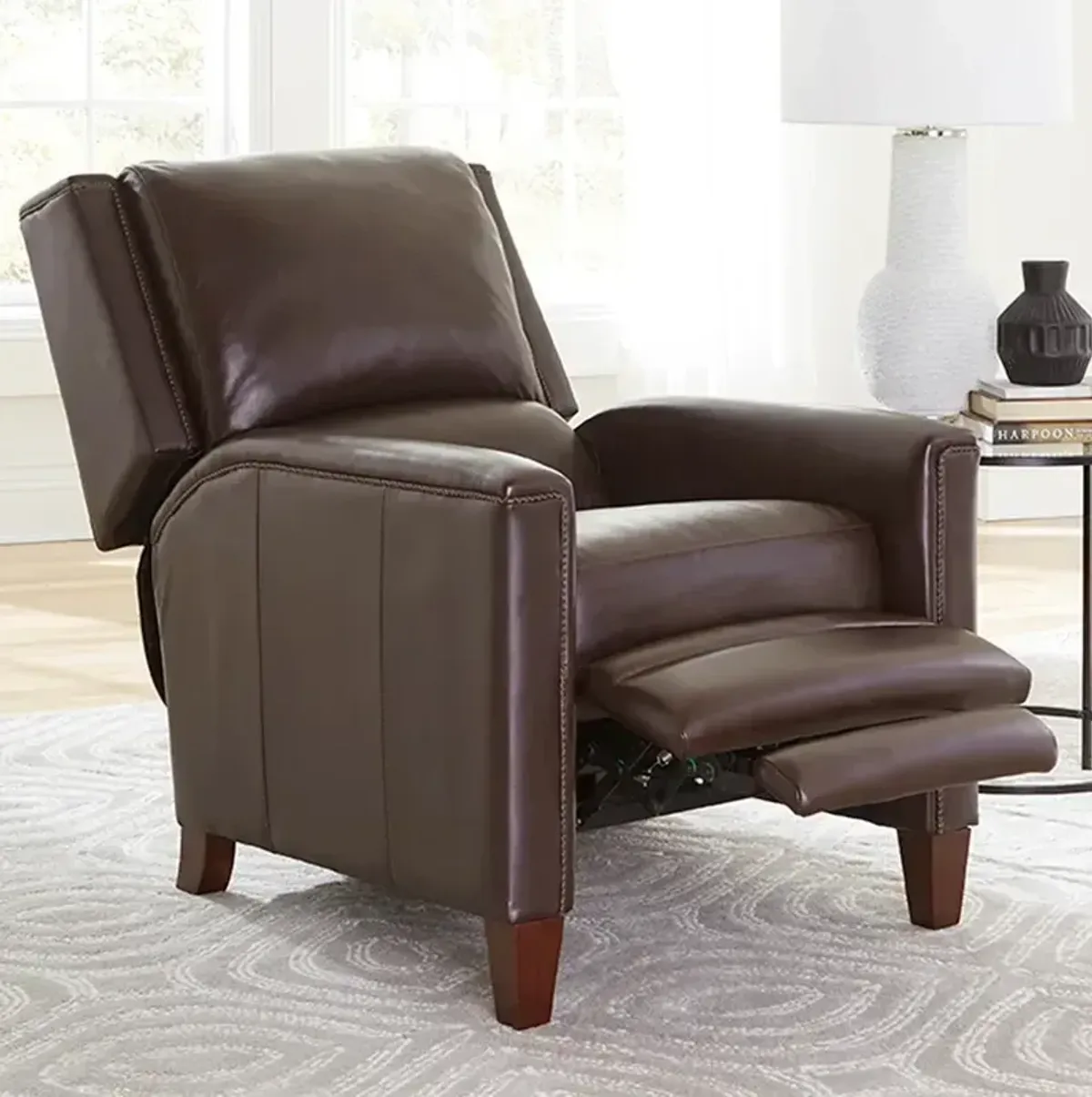 Connor Power High Leg Recliner w/ Power Headrest - Espresso