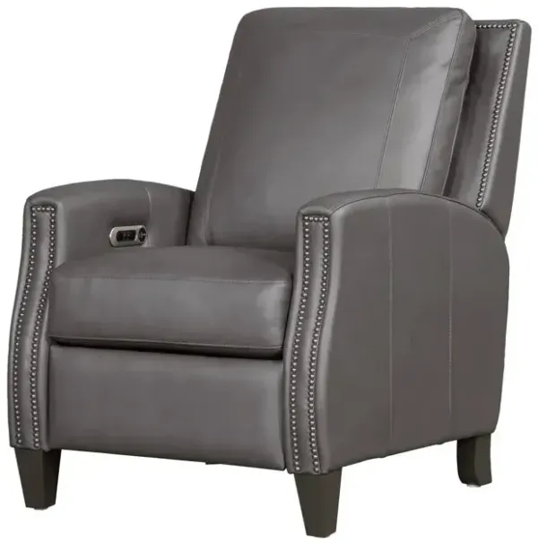 Hunter Power High Leg Recliner and Headrest - Echo Grey