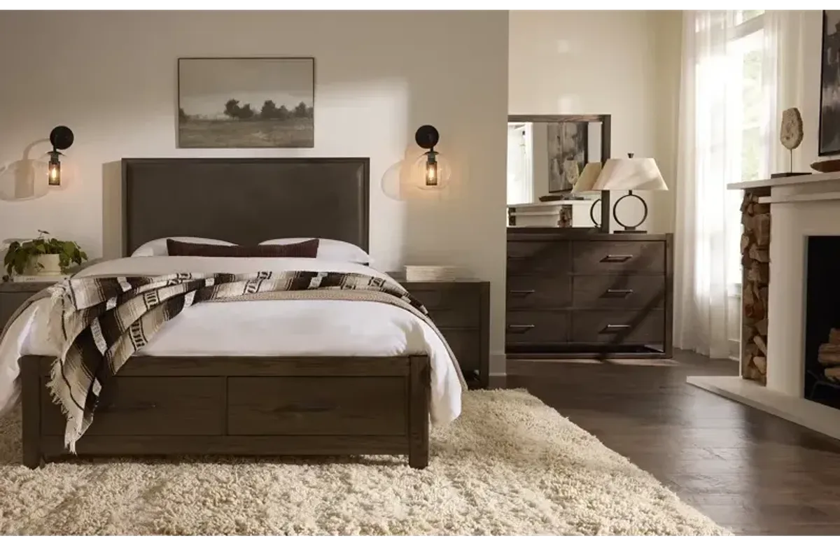 Lodge & Loft Landscape Mirror - Dark Oak