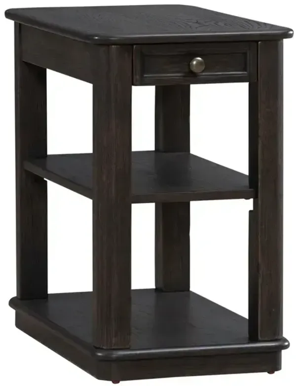 Wallace Accent Side Table - Aged Oak