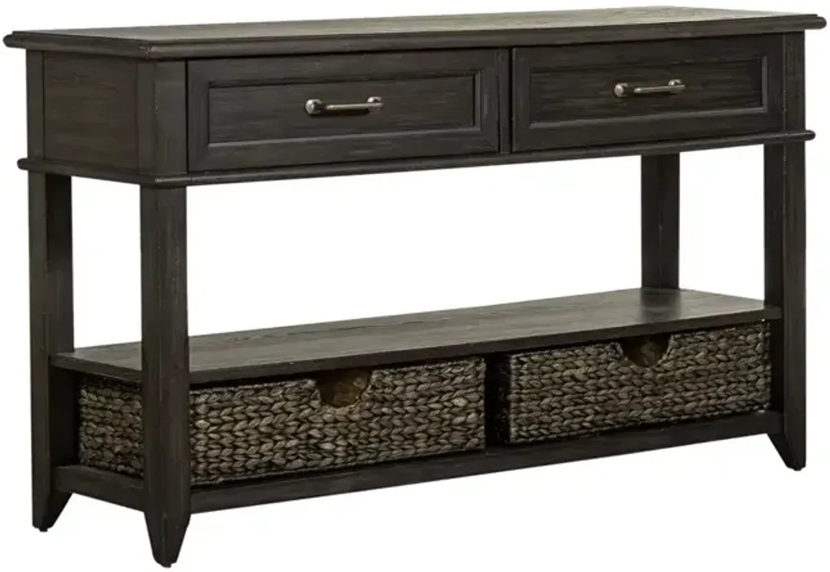 Mill Creek 2 Drawer Sofa Table - Peppercorn
