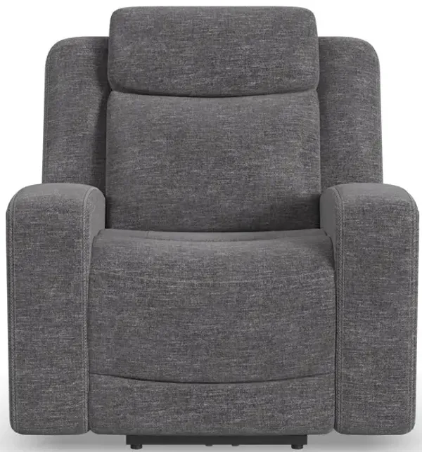 Ridge Granite Fabric Power Recliner with Power Headrest
