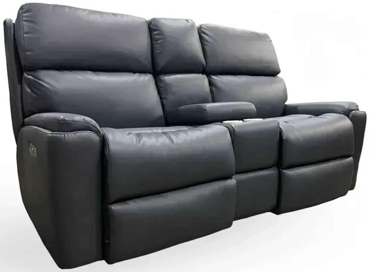 Rio Power Reclining Loveseat w/ Console & Power Headrests