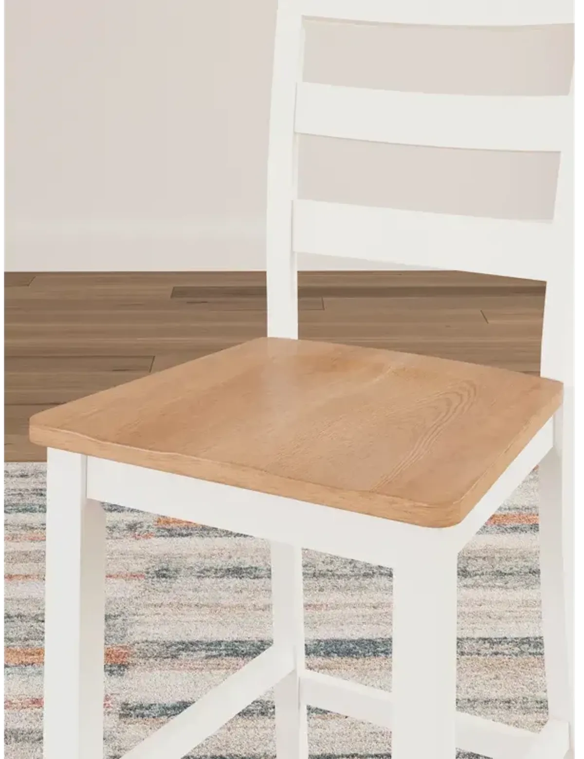 Gesthaven Counter Height Barstool - Natural/White