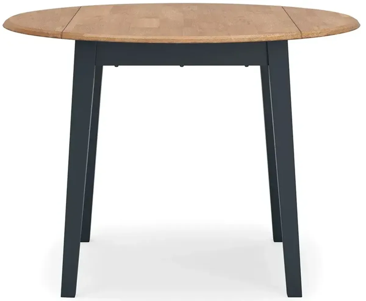 Gesthaven Dining Drop Leaf Table - Natural/Blue